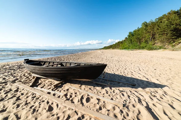 Komfortabler Ostseestrand mit Felsen und grüner Vegetation — Stockfoto