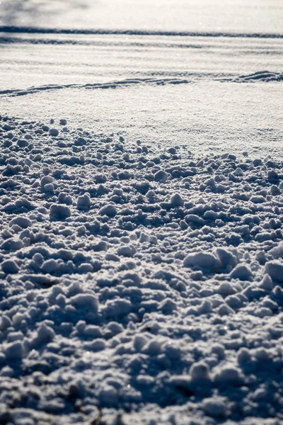 Mattina fredda nel campo in inverno — Foto Stock