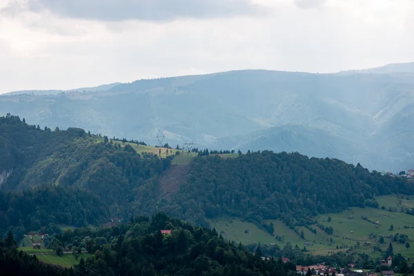 Colorful countryside view in carpathians — Stock Photo, Image