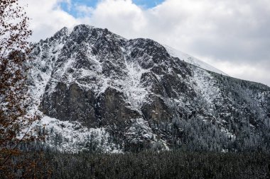 Karpat Dağları kış karda