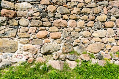 Antik taş tuğla duvar