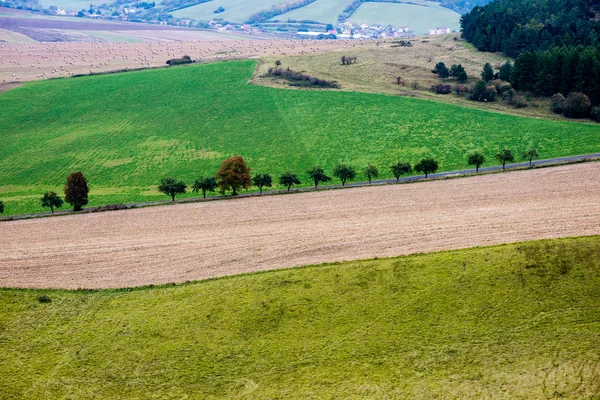 Felder auf dem Land im Herbst — Stockfoto