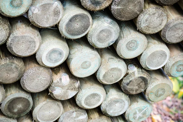 Wooden fence details and materials — Stock Photo, Image