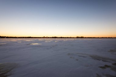 soğuk kışlar gün Beach dondurulmuş