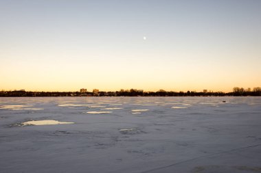 soğuk kışlar gün Beach dondurulmuş