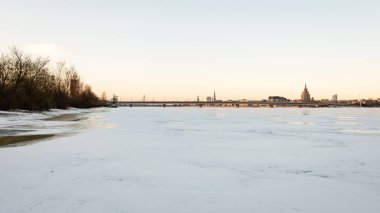 soğuk kışlar gün Beach dondurulmuş