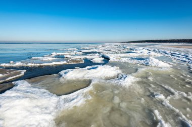 soğuk kışlar gün Beach dondurulmuş