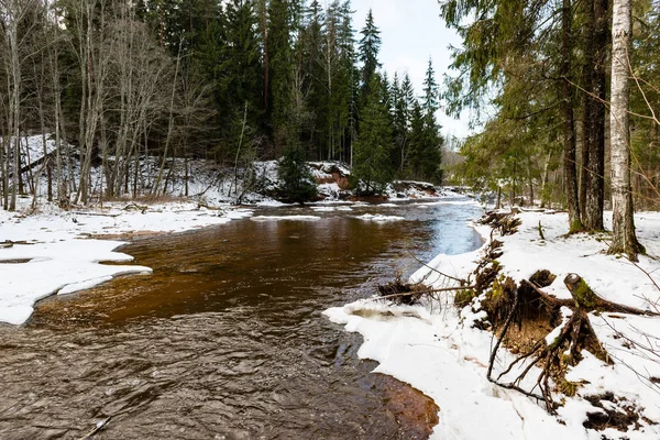 Scène de campagne gelée en hiver — Photo