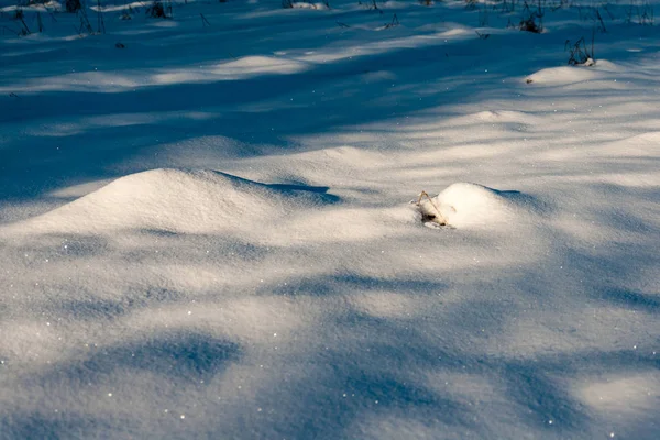 Bevroren landschap scène in de winter — Stockfoto