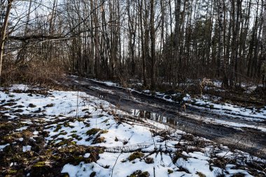 durumu kötü köy yolunda