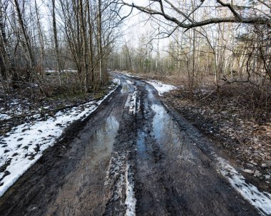 durumu kötü köy yolunda