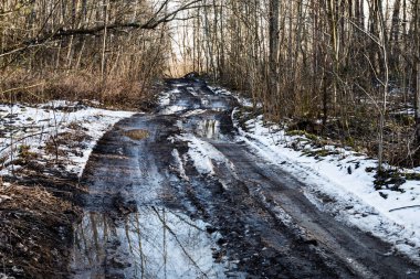 durumu kötü köy yolunda