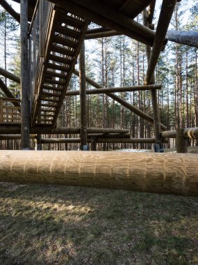 Ahşap Saat Kulesi ayrıntılarını