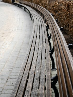 güneşli turist parça ile boardwalks