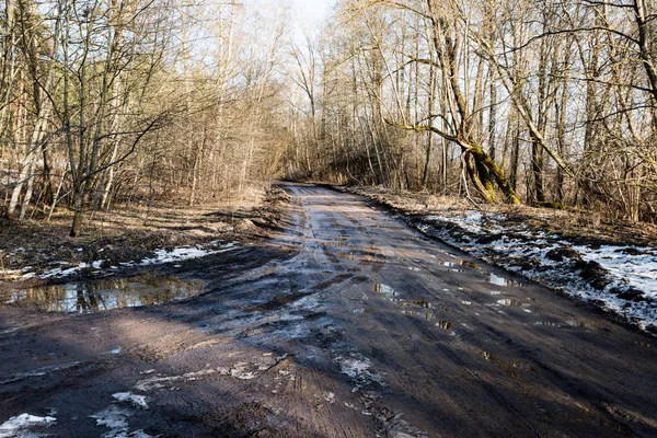 durumu kötü köy yolunda