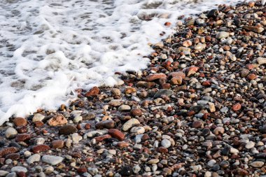 küçük bir çakıl kaya arka plan dokusu