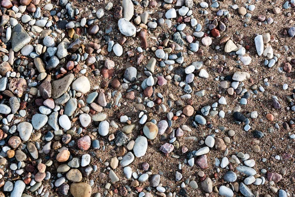 Small pebble rock background texture — Stock Photo, Image