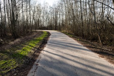 Köy yolunda bakış açısı ile