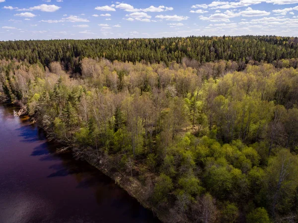 Drone kép. a légi felvétel a vidék — Stock Fotó