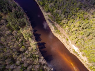 Drone görüntü. kırsal bölgenin havadan görünümü