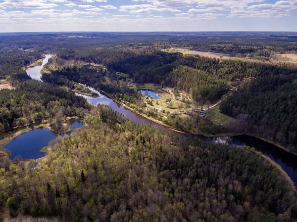 drone image. aerial view of rural area