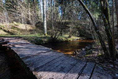 boardwalk Gölü bulutlarda yansıması