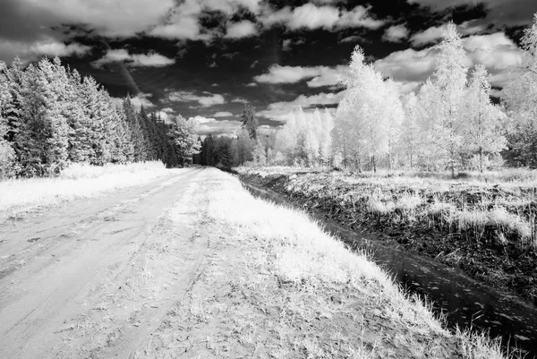 kırsal alanlara yazın. kızılötesi görüntü