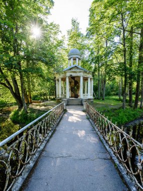 yeşil park yürüyüş yolları ile