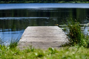 boardwalk Gölü bulutlarda yansıması