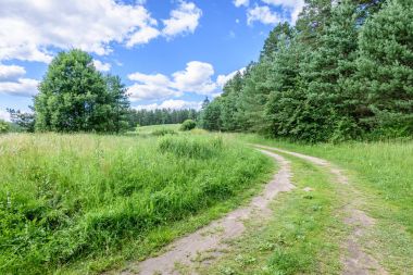 Kırsalda boş bir yol