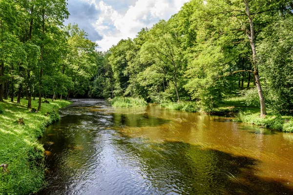 Göldeki bulutların yansıması
