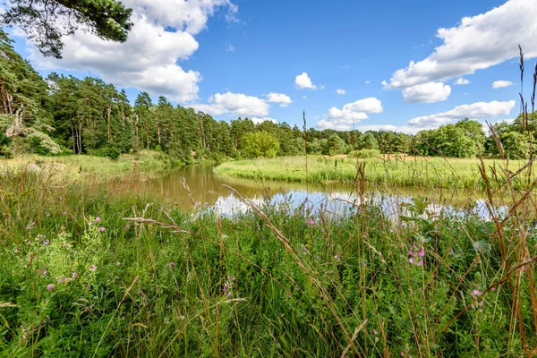 stock image reflection of clouds in the lake