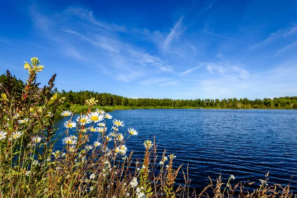 Göldeki bulutların yansıması
