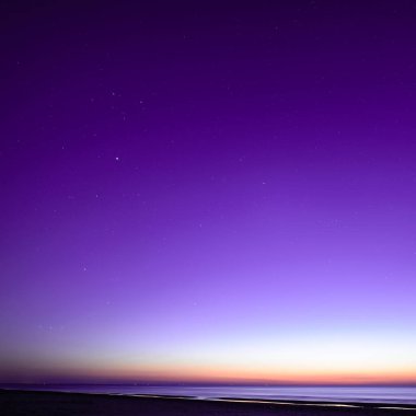 Yıldızlı ve samanyolu gece gökyüzü