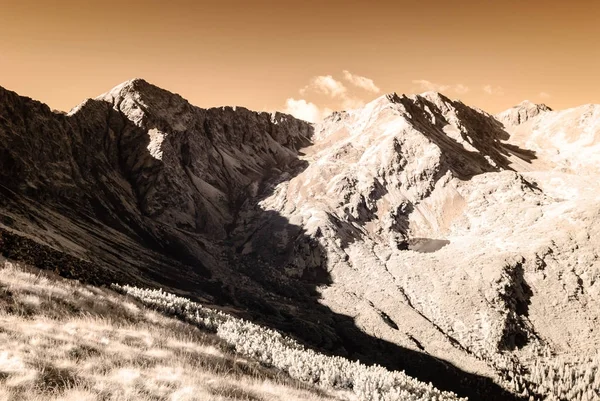 Panorama havsutsikt från Volovec i Slovakien — Stockfoto