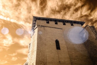 kamu Parkı Turaida Sigulda, Letonya görünümünde. kızılötesi görüntü