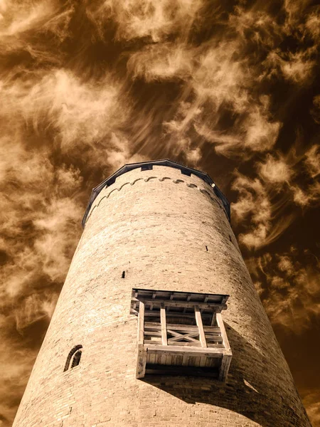 kamu Parkı Turaida Sigulda, Letonya görünümünde. kızılötesi görüntü