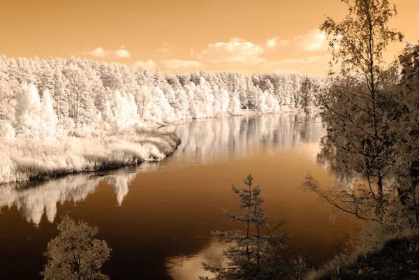 Valmiera Letonya Gauja nehir tarafından turist iz. sonbahar c