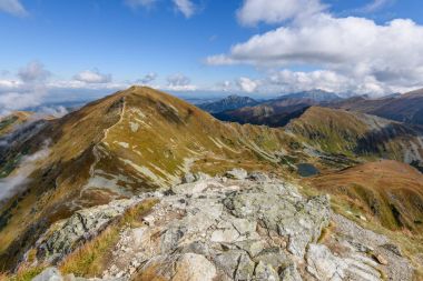kayalık dağ tepe alan görünümünde Slovakya