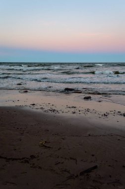 soğuk kışlar gün Beach dondurulmuş