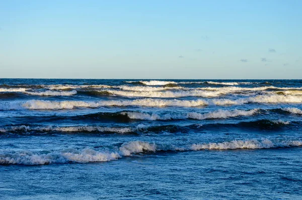 High waves in the baltic sea Stock Image