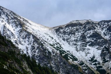 Slovakça Karpat Dağları Güz. üstleri ile yeşil tepeler 
