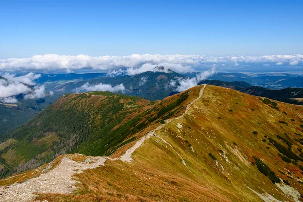 Montagne carpatiche slovacche in autunno . — Foto Stock