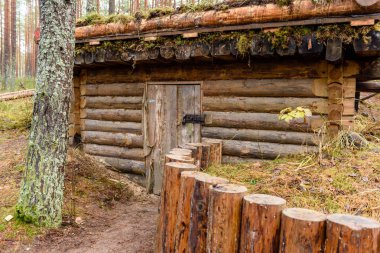 meşe ağaçları ile kır evi 