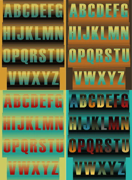 Pasiasty alfabetów Artystyczny — Zdjęcie stockowe