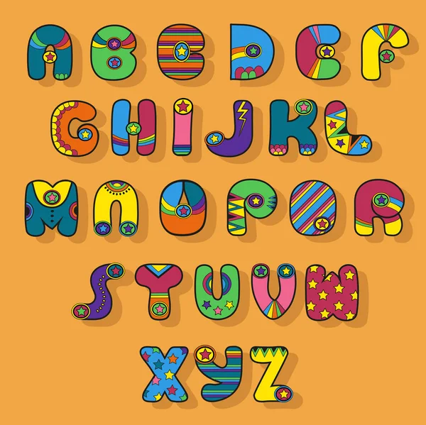 다채로운 알파벳입니다. 슈퍼 히어로 스타일. — 스톡 사진