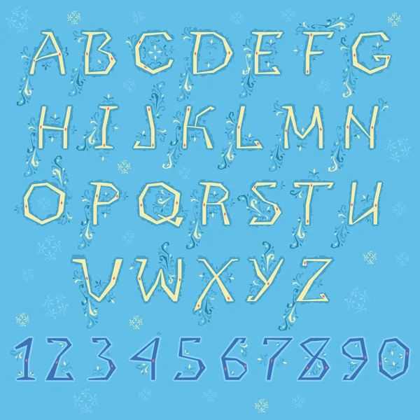 Federgelbes Alphabet — Stockfoto