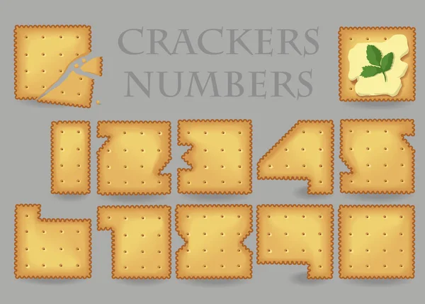 Números de galletas amarillas — Foto de Stock
