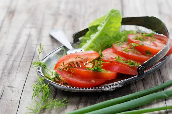 Domates kırsal tarzda üzerinden snack
