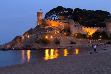 İspanya 'nın Tossa de Mar şehrindeki antik bir kale.